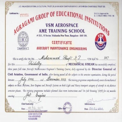 AIRCRAFT MAINTENANCE COURSE NEAR ME visual data 7