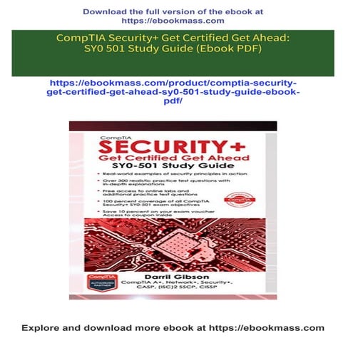 PDF CompTIA Security+ Get Certified Get Ahead: SY0 501 Study Guide (Ebook PDF...