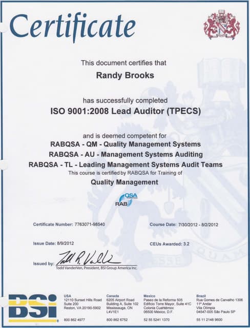 API Q1 Lead Auditor | PDF