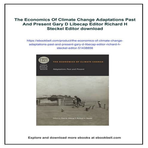 The Economics Of Climate Change Adaptations Past And Present Gary D ...