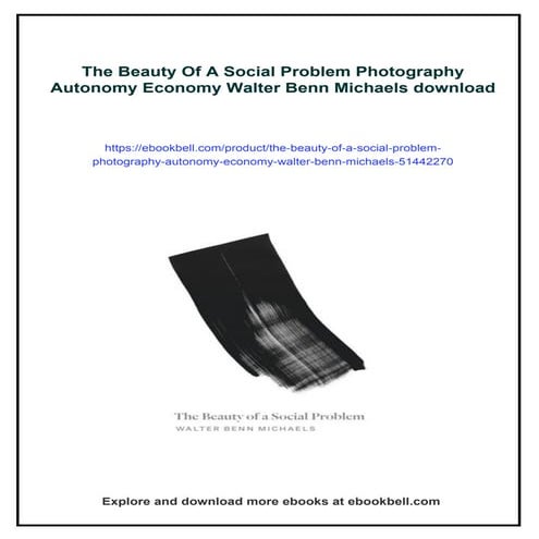 The Beauty Of A Social Problem Photography Autonomy Economy Walter Benn ...