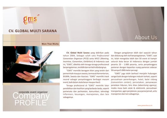 Company Profile Event Organizer | PDF