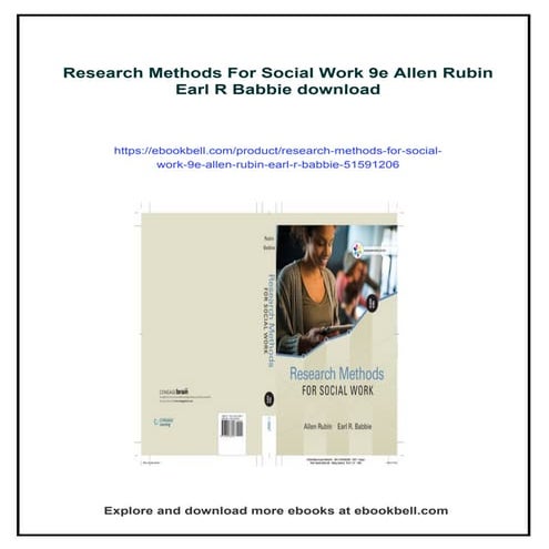 Research Methods For Social Work 9e Allen Rubin Earl R Babbie