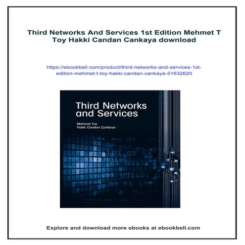 Third Networks And Services 1st Edition Mehmet T Toy Hakki Candan Cankaya