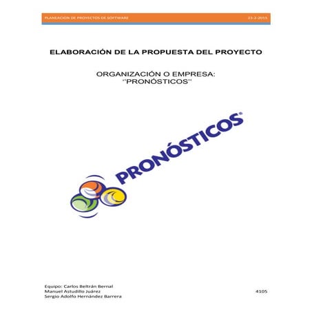 258436905 pronosticos-propuesta-de-proyecto