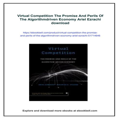 Virtual Competition The Promise And Perils Of The Algorithmdriven Economy Ari...