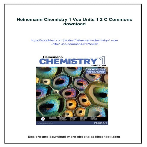 Heinemann Chemistry 1 Vce Units 1 2 C Commons | PDF