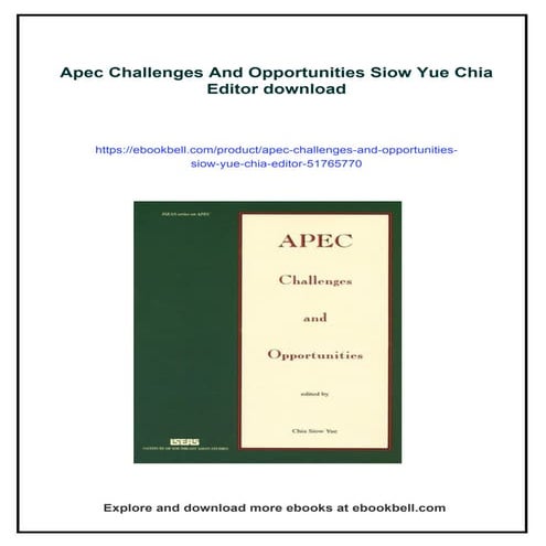 Asia Pacific Economic Cooperation (APEC) | PPTX