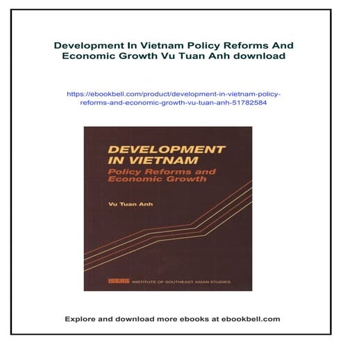 Development In Vietnam Policy Reforms And Economic Growth Vu Tuan Anh | PDF
