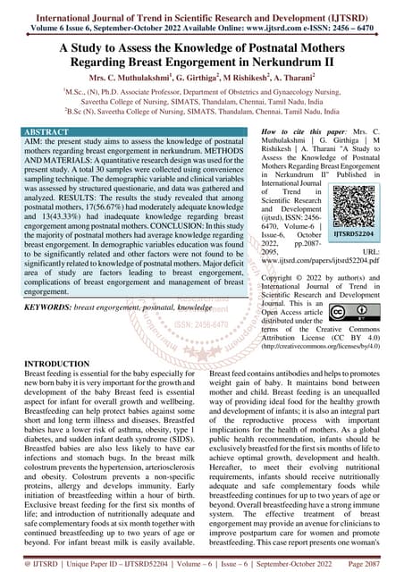 A Study to Assess the Effectiveness of Aerobic Exercise on Depression ...