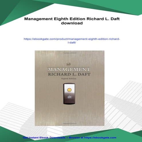 Management Eighth Edition Richard L. Daft