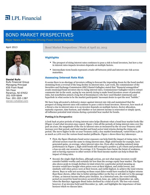 Daniel Rufo, Managing principal at Rufo financial group