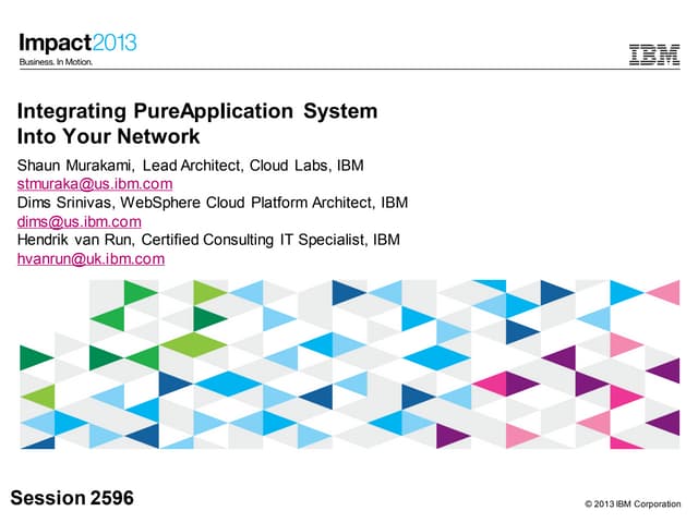 2596 - Integrating PureApplication System Into Your Network