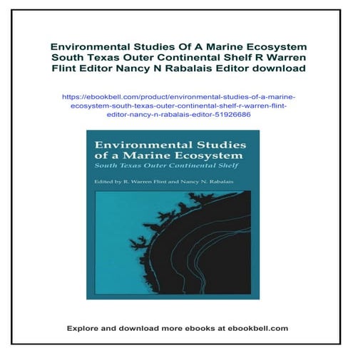 Environmental Studies Of A Marine Ecosystem South Texas Outer Continental She...