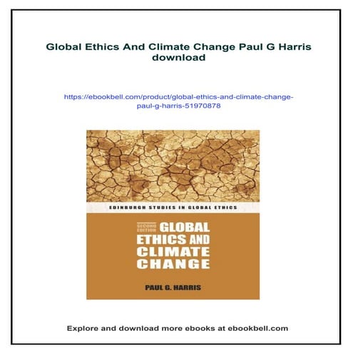Global Ethics And Climate Change Paul G Harris