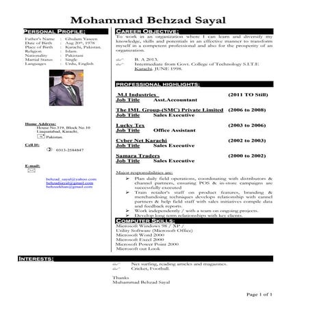 MUHAMMAD REHMAN CV .DOC