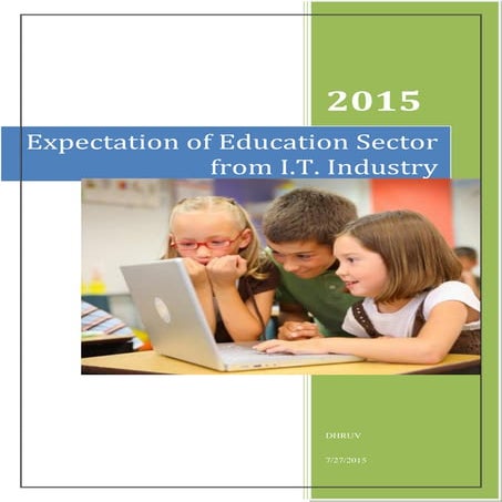 Expectations of Schools from I.T.