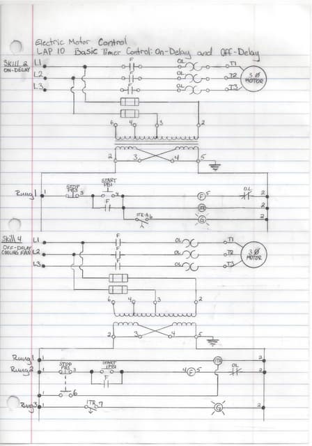 Motor Control Wire Diagram 2 | PDF