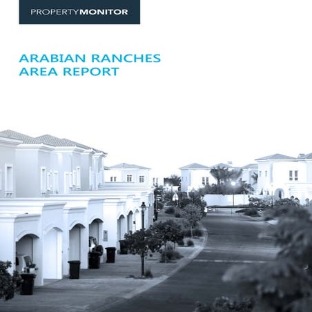 Arabian Ranches Area Report Dec 2015 | PDF