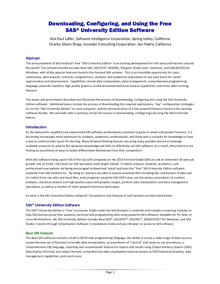 Sas university edition libname - stopsafas