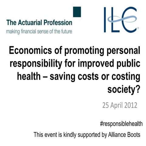 ILC-UK and the Actuarial Profession Debate: The Economics of Promoting Person...