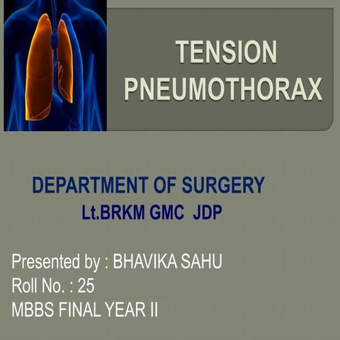 Tension pneumothorax
