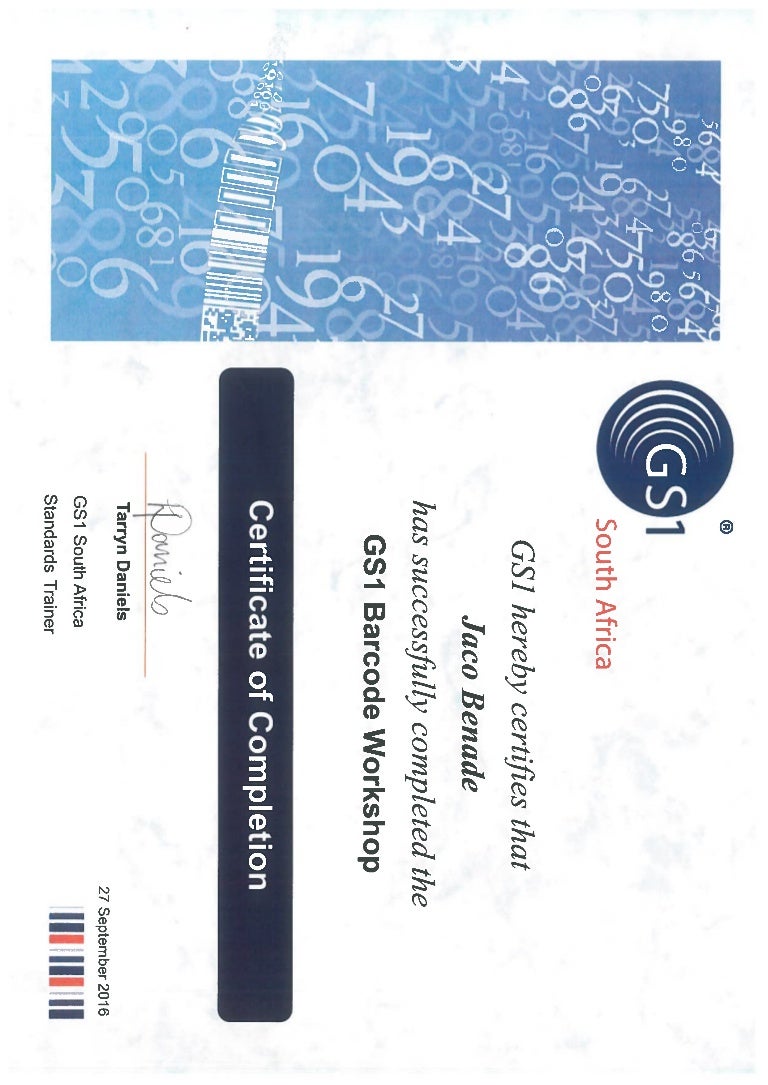 Barcode Certification