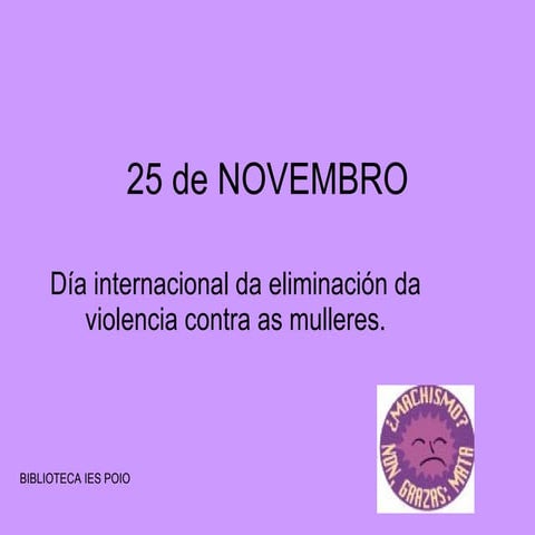 25 De Novembro