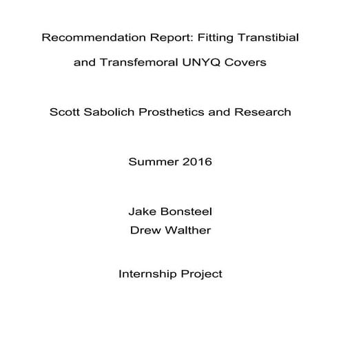 UNYQCoverRecommendationReport