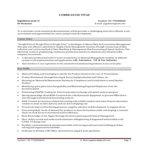 Vinod Kumar CV | DOC
