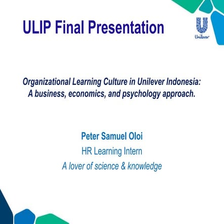 ULIP Final Presentation - Peter