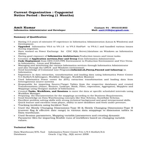 Amit Kumar_Resume