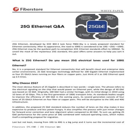 25 g ethernet q&amp;a