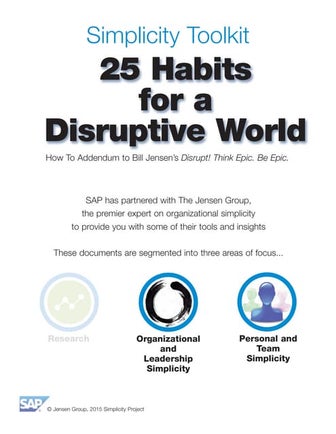 25 Habits for a Disruptive World