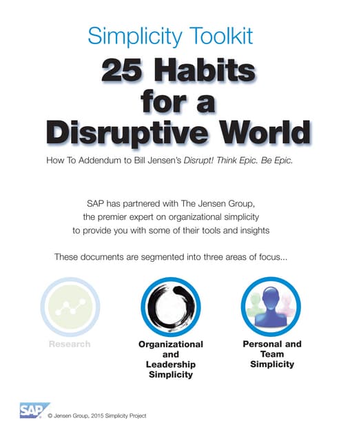 25 Habits for a Disruptive World