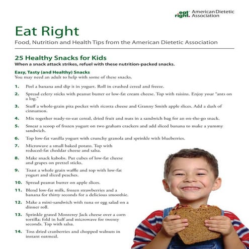 25 healthy snacks kids 2 | PDF