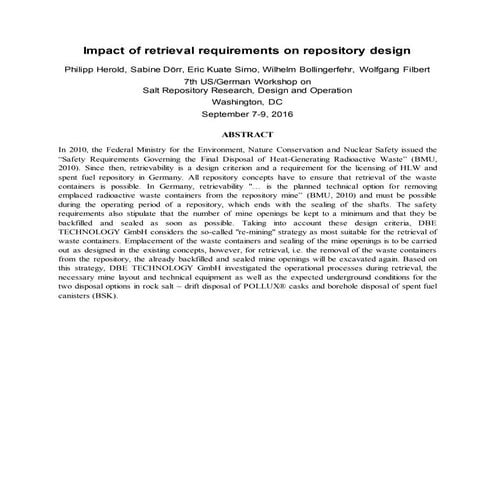 25 herold impact of retrieval requirements 