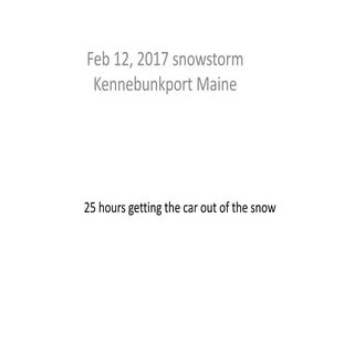 25 hours getting the car out of the