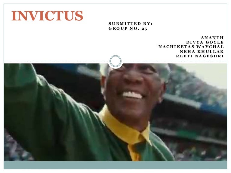 Movie Invictus Leadership analysis