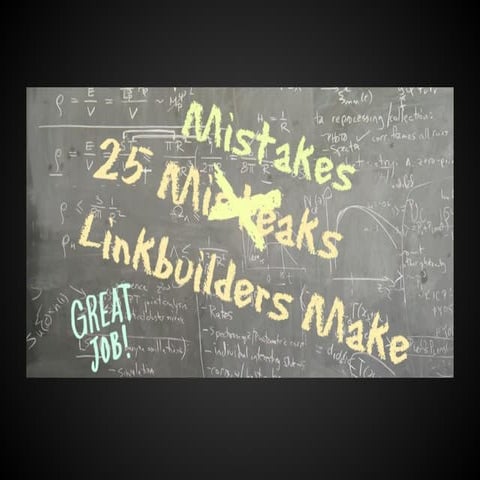 25 link building mistakes
