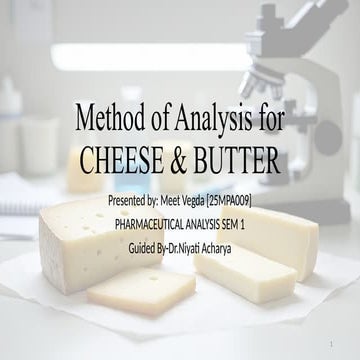 Butter Analysis | PPTX