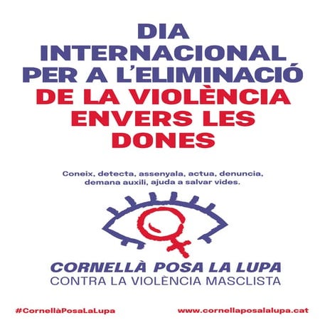 Cornellà posa la lupa contra la violència masclista