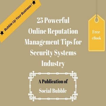 25 powerful online reputation management tips for security systems industry