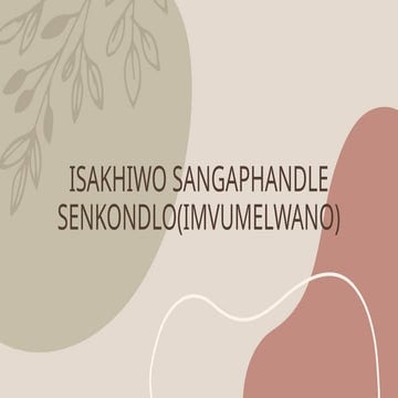 IsiZulu individual group presentations slides | PPTX