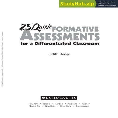 25Quick Formative Assessments