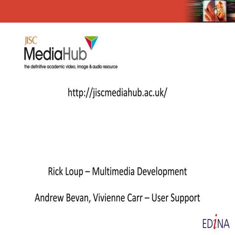 Jisc MediaHub webinar