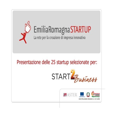 25 startup a Start2Business 2012 v.2.0