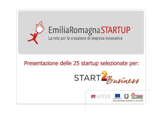 25 startup a Start2Business 2012 v.2.0