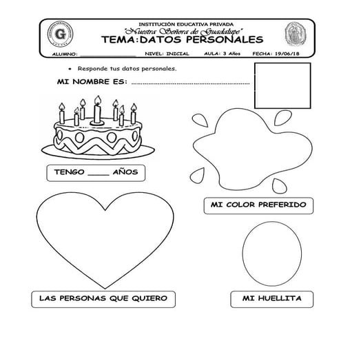 25 tema datos personales