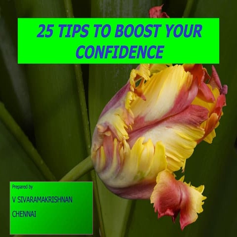 25 Tips To Boost Your Confidence | PPT
